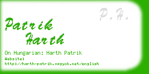 patrik harth business card